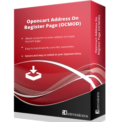 Opencart Address On Register Page (OCMOD)