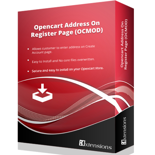 Opencart Address On Register Page (OCMOD)