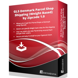 GLS Denmark Parcel Shop Shipping (Weight Based) by Zipcode