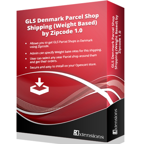 GLS Denmark Parcel Shop Shipping (Weight Based) by Zipcode