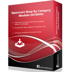 Shop By Category Module (OCMOD)