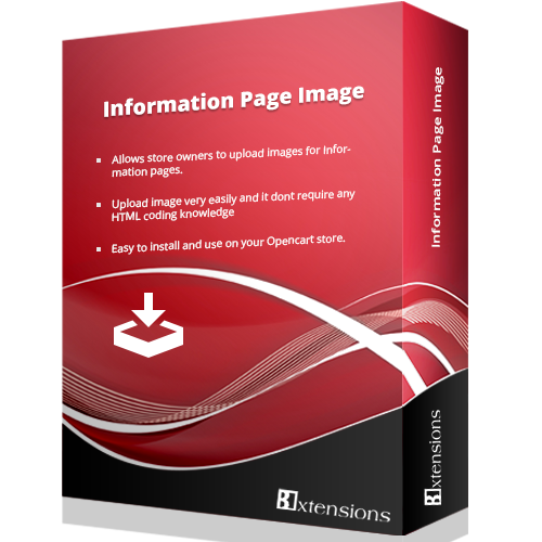 Opencart Information Page Image Module